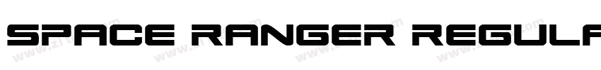 space ranger regular字体转换